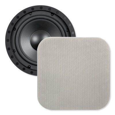 OEM Systems 8 In. In-Wall/Ceiling Frameless Subwoofer (Single), Square Grille